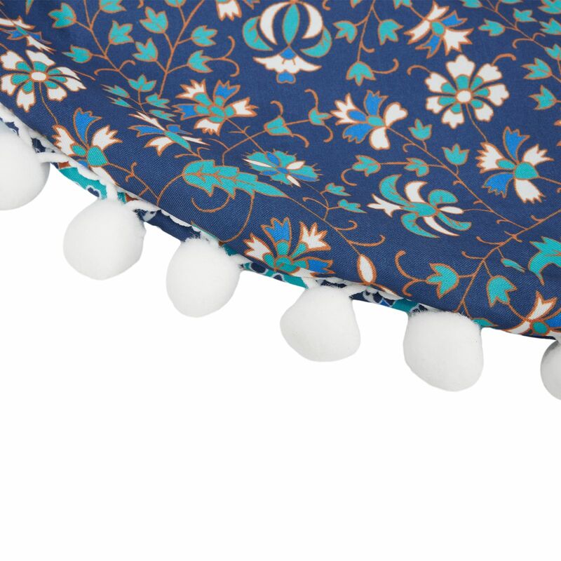 كيس وسادة مزخرف بوهيمي مستدير الشكل ، غطاء ، وسادة أرضية ، ديكور منزلي ، 43 × 43 ، 1