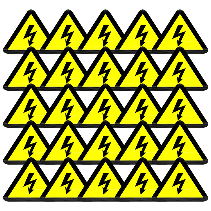 ارتفاع ضغط ملصقات شعار سياج كهربائي ، تحذير تحذير علامة ، 25 قطعة
