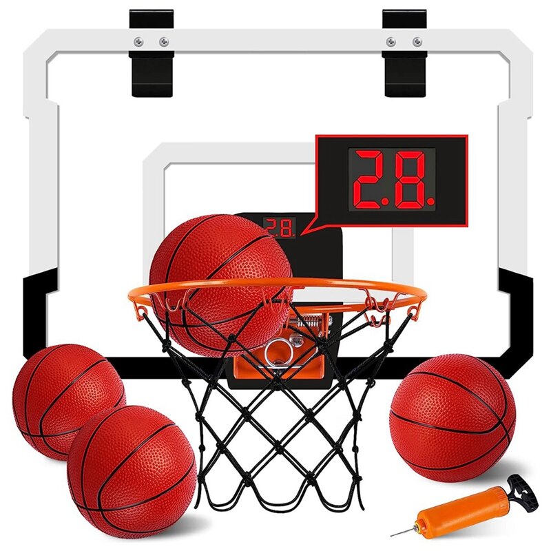 كرة سلة صغيرة داخلية هوب مع لوحة النتائج الإلكترونية-لباب وجدار غرفة مكتب النتيجة كرة السلة هوب للمراهقين والكبار