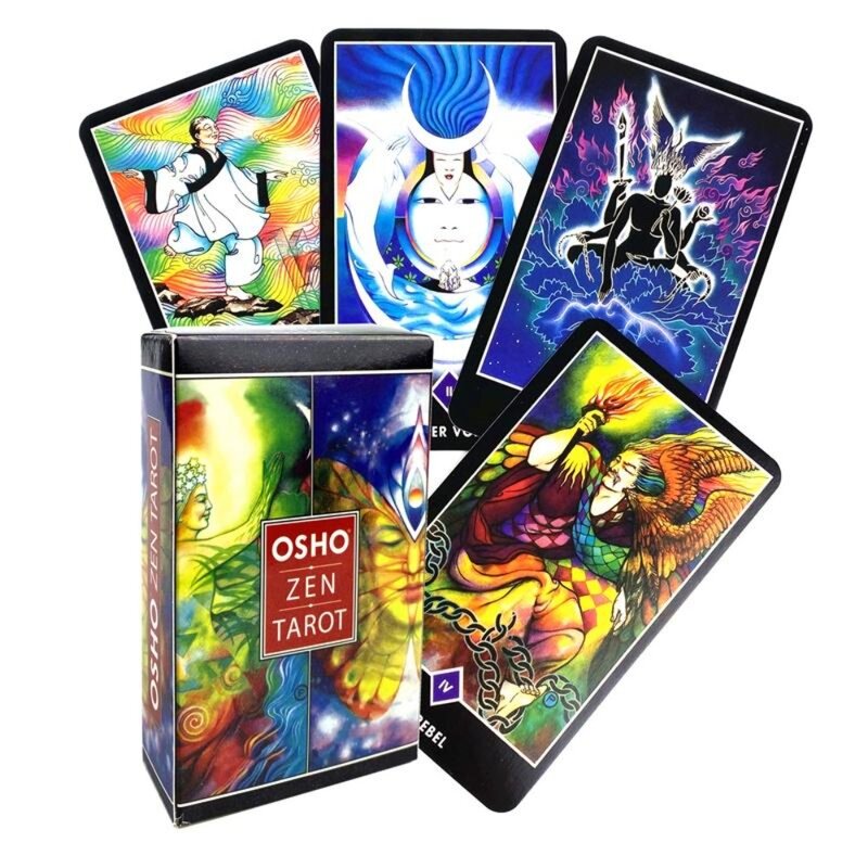 بطاقات التارو من Osho Zen ، دليل PDF ، الإصدار الإنجليزي ، سطح أوراكل ، لعبة الطاولة للحفلات