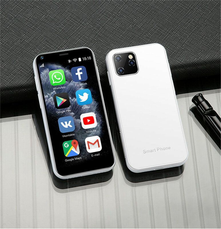 هاتف ذكي صغير SOYES 7S XS11 يعمل بنظام الأندرويد بشاشة 2.5 بوصة رباعي النواة وشريحتين مع خاصية Wifi وفتح الكاميرا متجر جوجل بلاي هاتف محمول صغير