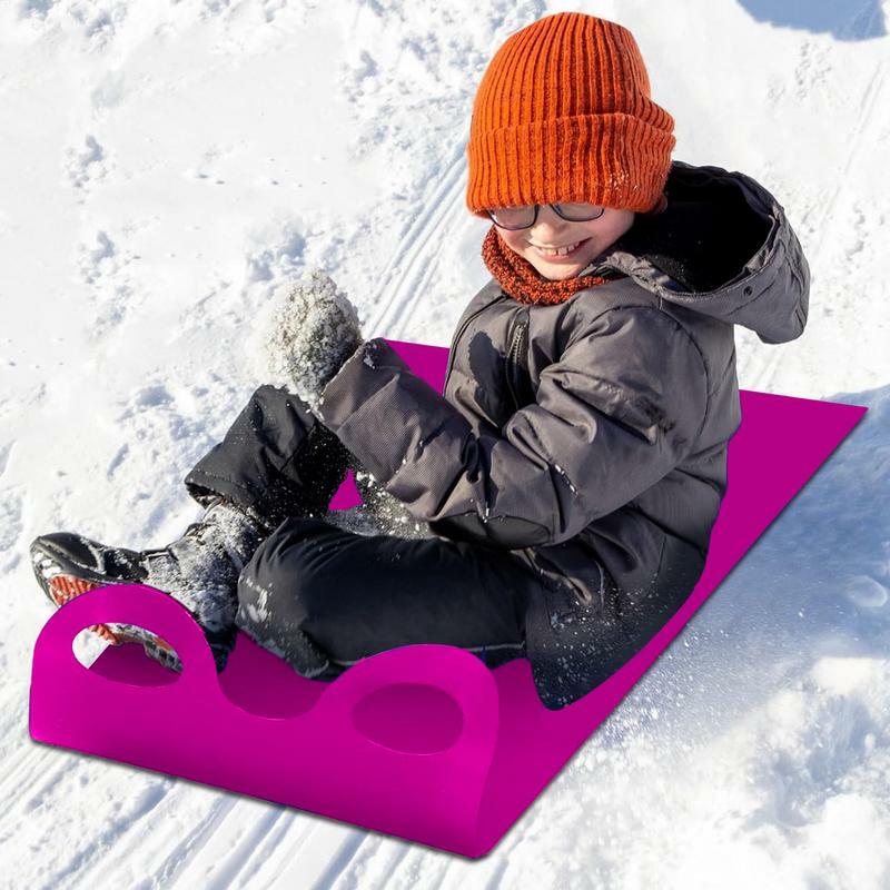 زلاجة ثلجية مرنة للكبار والأطفال ، زلاجة طائرة خفيفة الوزن على الجليد