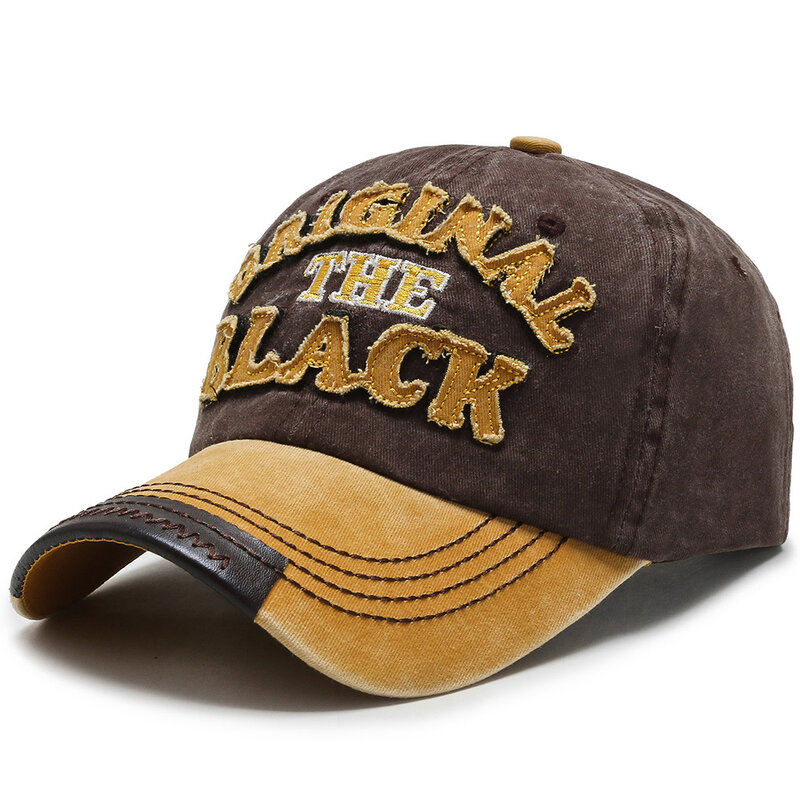 جديد الرجعية قبعة بيسبول ذات ألوان فاتحة المجهزة قبعة Snapback قبعة للرجال النساء العظام Gorras عادية Casquette رسالة قبعة سوداء