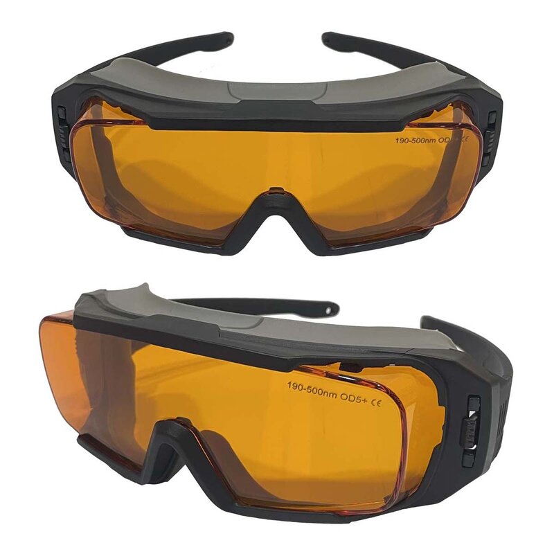 نظارات بدون صندوق لوضع العلامات بالليزر على الساق قابلة للإزالة ، O5 + CE ، من 190 نانومتر إلى 490 نانومتر ، 1 144 نانومتر