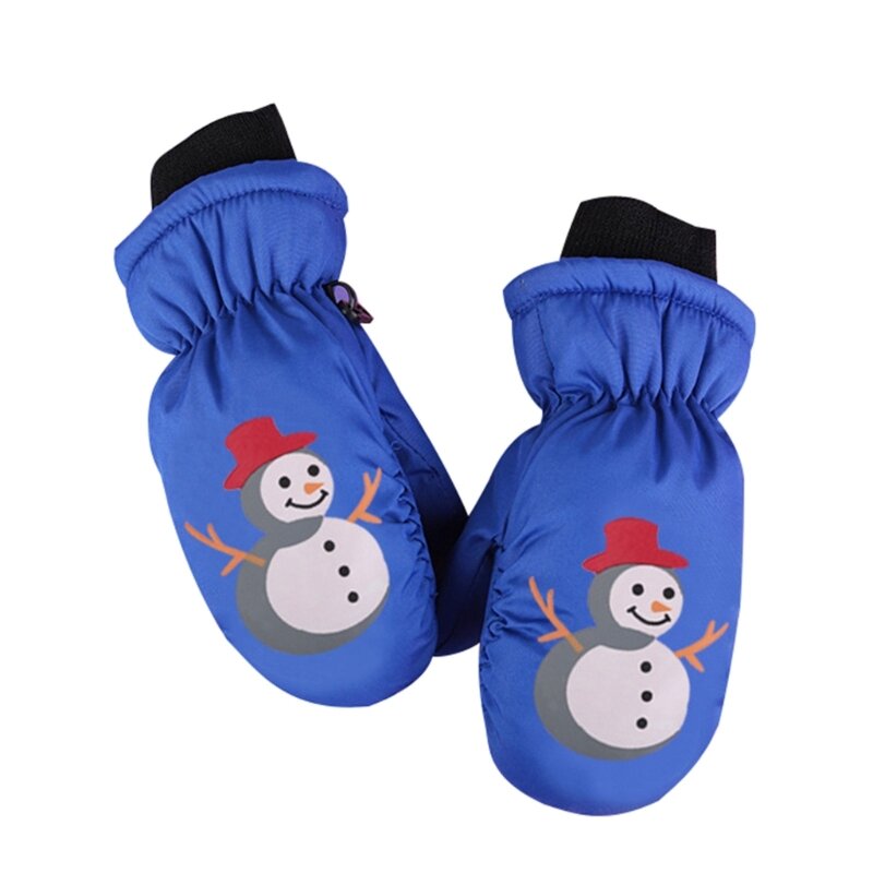 لطيف ثلج نمط قفازات التزلج الأطفال قفازات الشتاء الدافئة للأطفال G99C