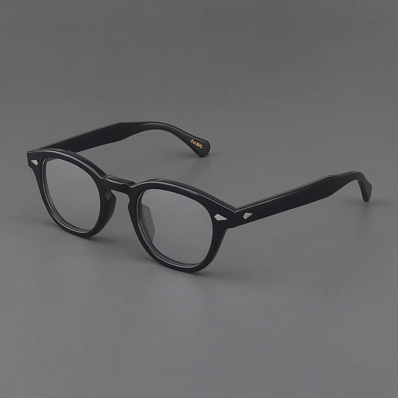 Johnny Depp نظارات نمط ليمتش للرجال ، إطار النظارات ، عدسة شفافة ، مصمم العلامة التجارية ، جولة ، نظارات الكمبيوتر الذكور ، خمر