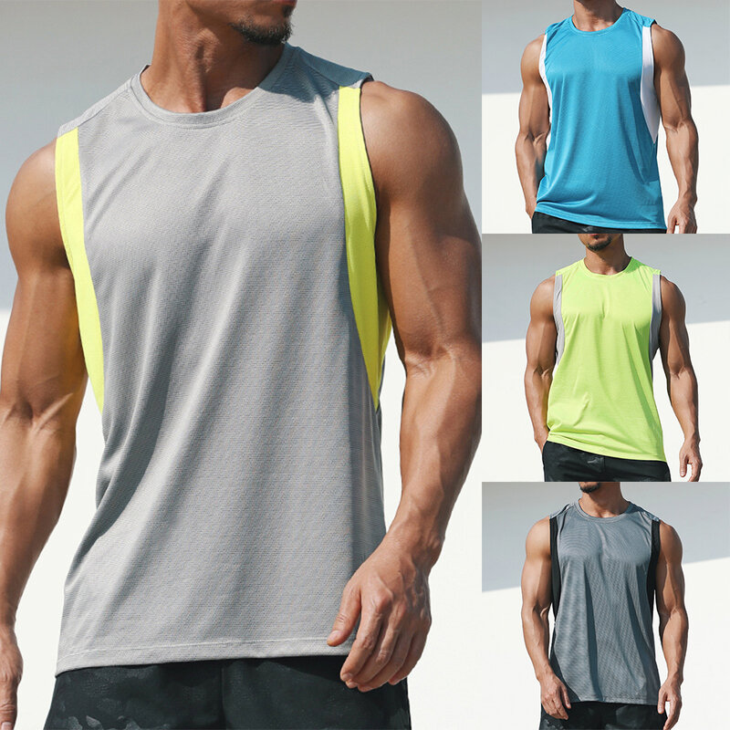 جودة عالية جديدة مفيدة الصالة الرياضية القميص القميص اللياقة البدنية الصالة الرياضية جميع الفصول تنفس البوليستر سريعة الجافة سترة العادية