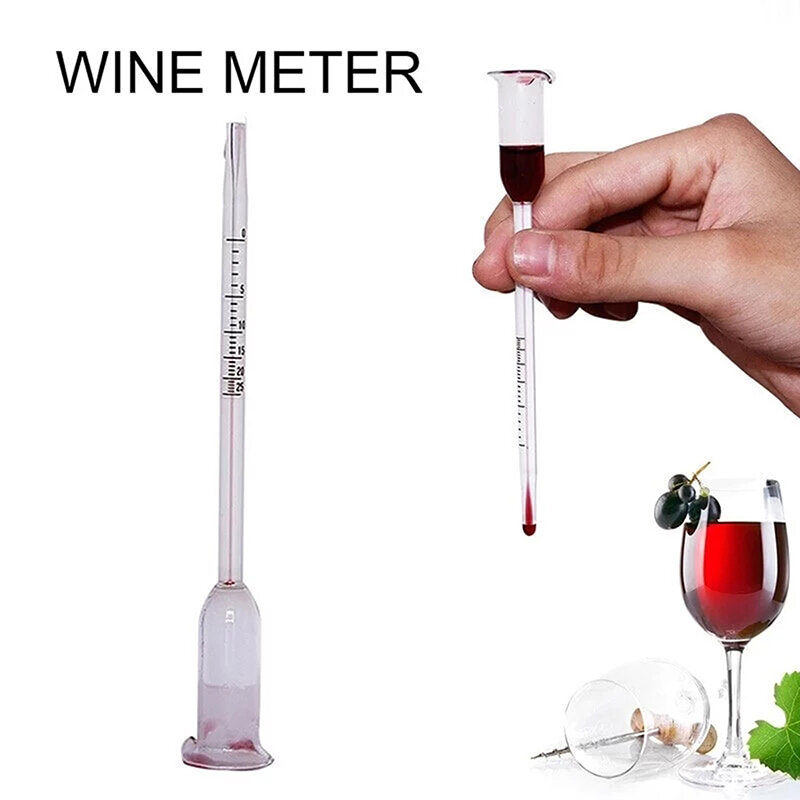 شفافة النبيذ الكحول متر 0-25 درجة الفاكهة النبيذ الأرز النبيذ تركيز متر