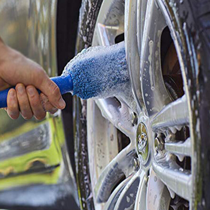 العالمي للدراجات النارية عجلة تنظيف فرشاة أداة سيارة تنظيف فرشاة ستوكات عجلة ريم فرشاة للسيارة الجذع السيارات بالتفصيل فرشاة