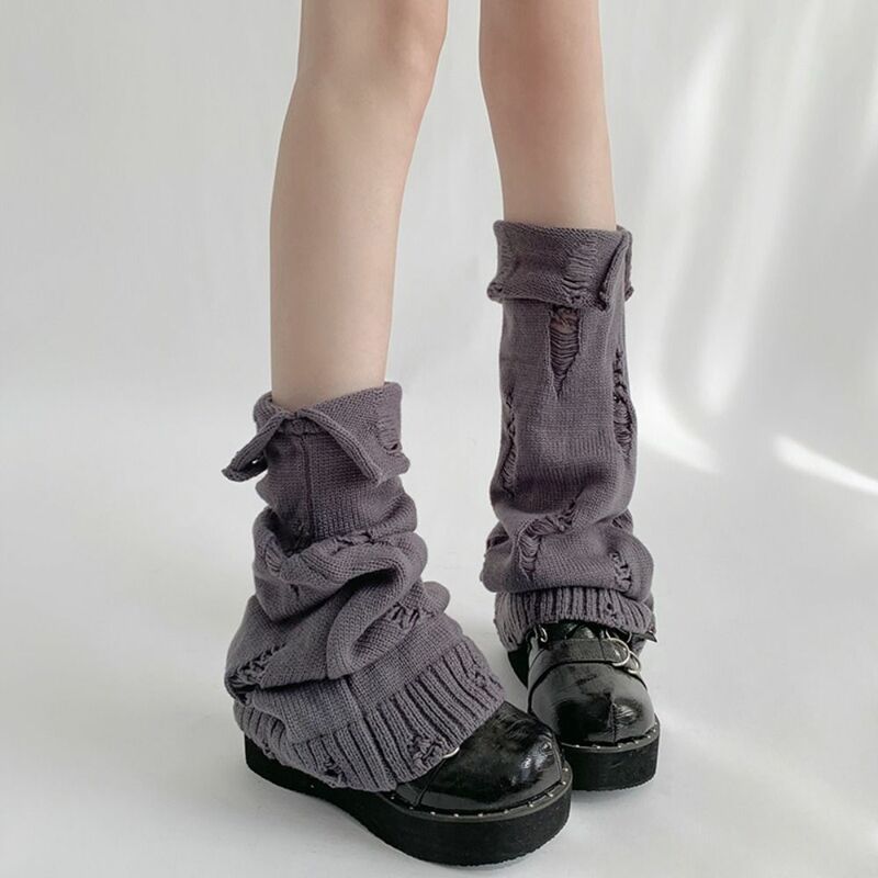 جوارب يابانية مدفئة للساق محبوكة ، لوليتا مرنة ، متعددة الاستخدامات ، هاراجو ، تأثيري ، غطاء أحذية ، جديد