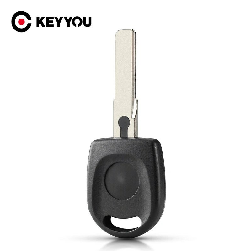 KEYYOU 10X 20X مستجيب مفتاح قذيفة جديد مفتاح السيارة جراب أبيض سادة ل VW Volkswagen سكودا مقعد مفتاح حافظة غير مصقول شفرة HU66 شفرة
