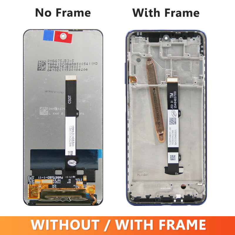 محول رقمي بشاشة LCD تم اختباره مع إطار ، شاشة تعمل باللمس لشاوميو بوكو X3 برو بديل NFC ،