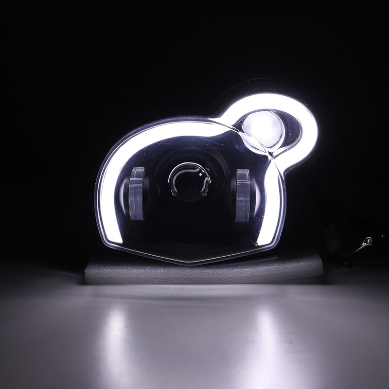 دراجة نارية LED المصباح مع مرحبا منخفضة شعاع ، DRL ، الأبيض الشيطان العين ، G650GS ، Sertao R13 ، 2011-2017 الملحقات