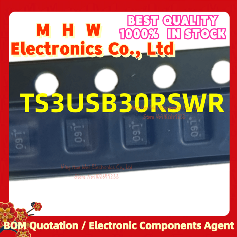 1 قطعة/الوحدة. TS3USB30RSWR (TI UQFN-10.Marking:L67/L60) رقاقة ذات جودة جديدة الأصلي. في الأوراق المالية. TS3USB30RSW TS3USB30R TS3USB30