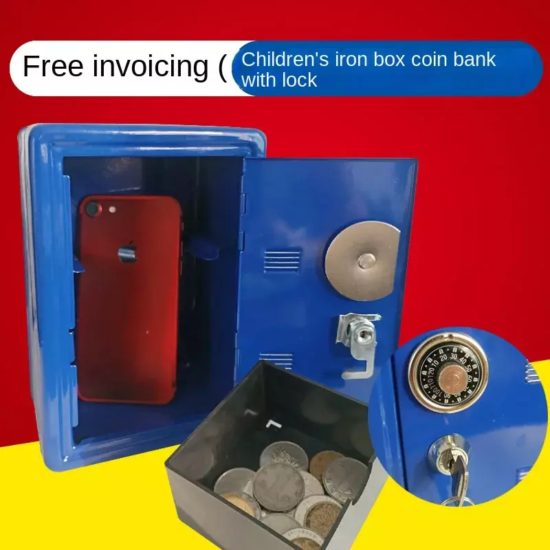 صندوق آمن لبنك أصبع معدني صغير ، صندوق آمن لمفتاح إبداعي ، ديكور سطح المكتب ، تخزين المفاتيح