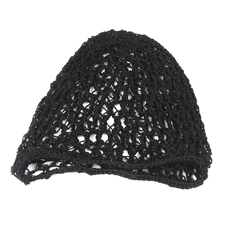 للمرأة ناعم رايون سنود شبكة شعر, قبعة كروشيه, أسود, 3 قطعة