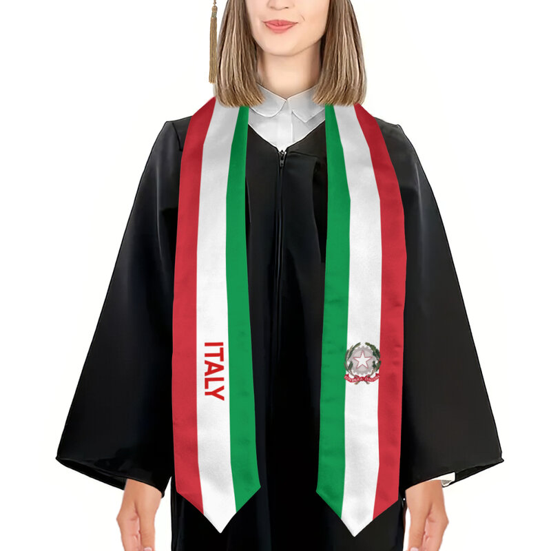 شال التخرج بعلم إيطاليا ، الولايات المتحدة الأمريكية سرقت وشاح ، دراسة الشرف على متن الطلاب الدوليين ، تصميم أكثر