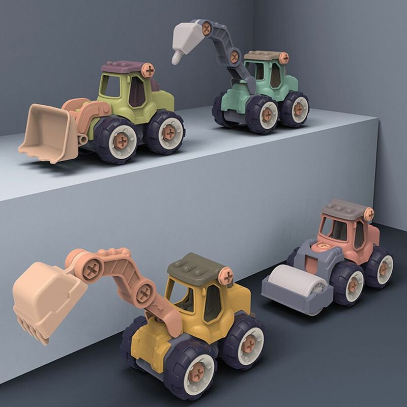 هندسة شاحنة لعبة تجميع للأطفال ، نموذج حفارة سيارة ، لعب سائق