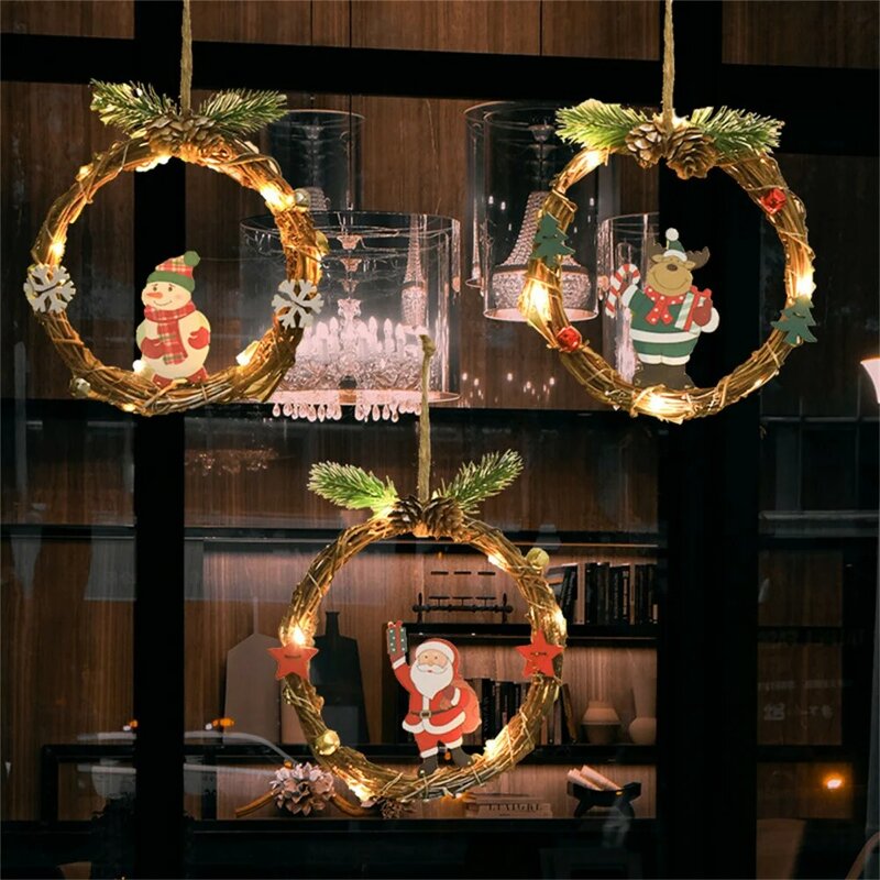 عيد الميلاد ضوء سلسلة الزخرفية ، سطوع عالية ، 3 وسائط وامض ، تصميم حبل معلق ، اكاليل عيد الميلاد ، 50LM