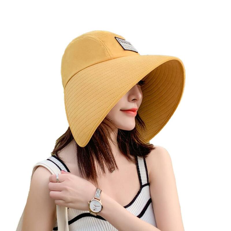قبعة دلو ملونة عصرية للإناث ، الحماية من الشمس ، قبعة قبة قابلة للتنفس ، مظلة للسفر ، X4X0 ، الصيف