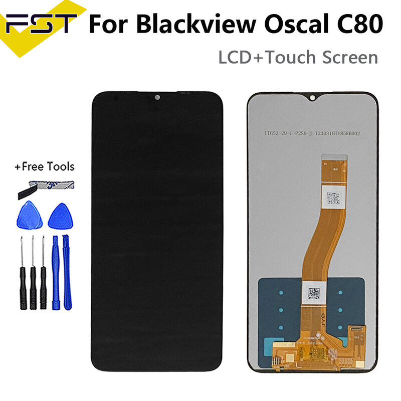 قطع غيار أصلية لشاشات الكريستال السائل Blackview Oscal C80 مع شاشة تعمل باللمس ومحول رقمي لشاشات LCD لعرض Oscal C80
