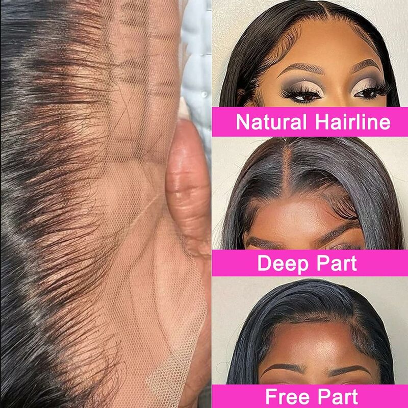 إغلاق دانتيل-شعر بشري أولريكا مستقيم ، لون طبيعي ، 13 × 6 ، 13 × 6 ، منتوف مسبقًا ، لون طبيعي ، للنساء