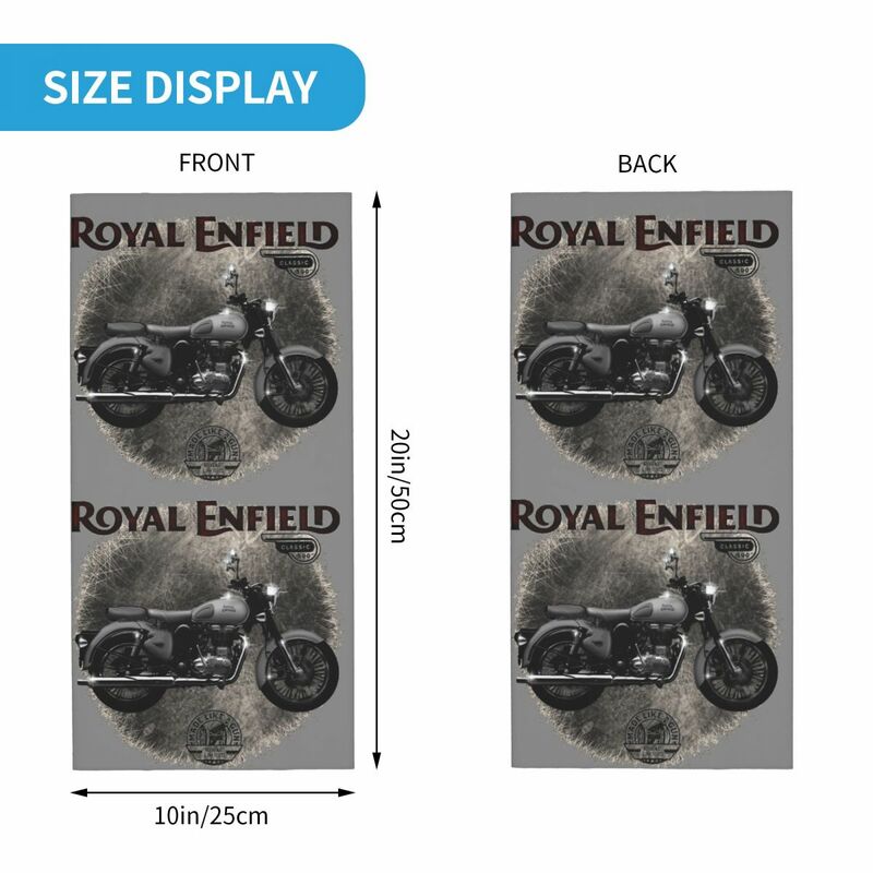قناع وجه من Royals Enfield مطبوع على شكل موتوكروس للبالغين ، وشاح كلاسيكي ، غطاء رقبة ، مضاد للرياح بالاكلافا ، دراجة نارية ، لركوب الدراجات ، 500