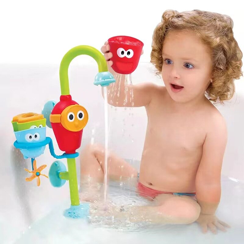حمام الطفل اللعب جدار شفط كأس الرخام بدوره حول الحمام حوض الاطفال اللعب ألعاب المياه لعبة مجموعة للأطفال