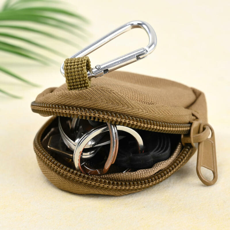 الرجال حقيبة مفاتيح EDC الحقيبة مفتاح محافظ حامل المرأة محفظة للعملة الحقيبة المفاتيح سستة جيب في الهواء الطلق مفتاح المال حقيبة التخزين المفاتيح