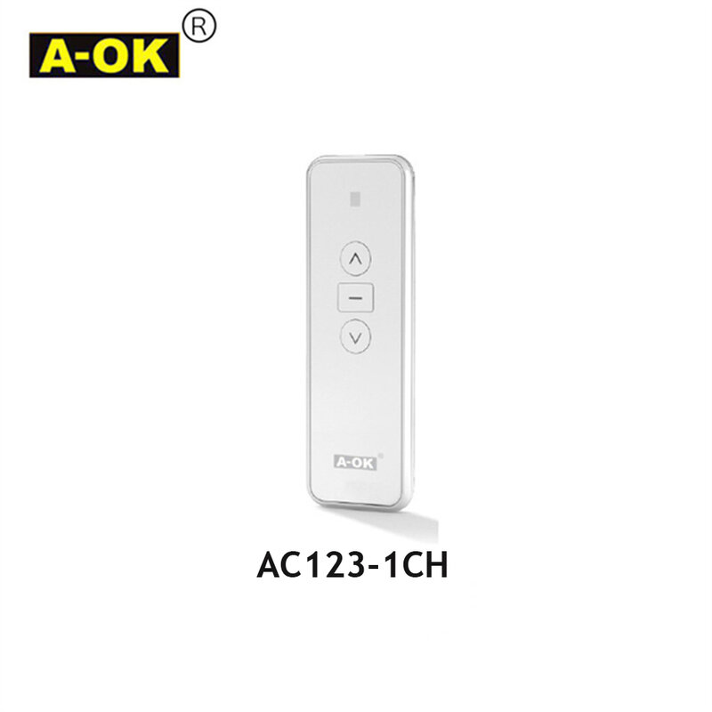 A-OK AC123 1/2/6/16-CH تحكم عن بعد rf433الارسال لمحرك كورتيان الكهربائية موافق ، التحكم اللاسلكي المنزل الذكي