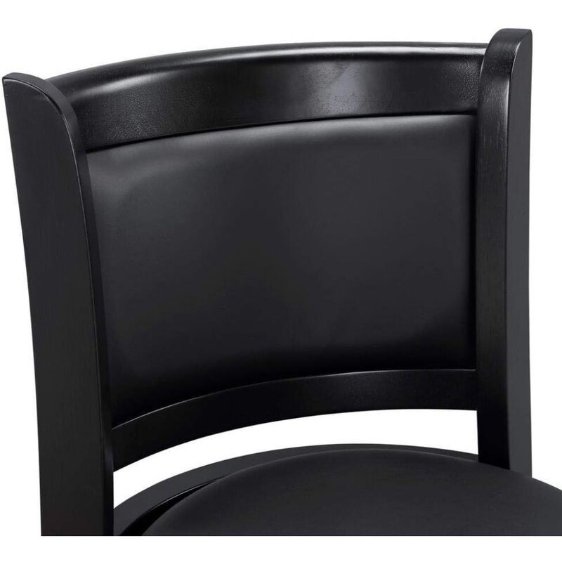 كرسي دوار بارتفاع البار ، لون أسود ، 29 بوصة