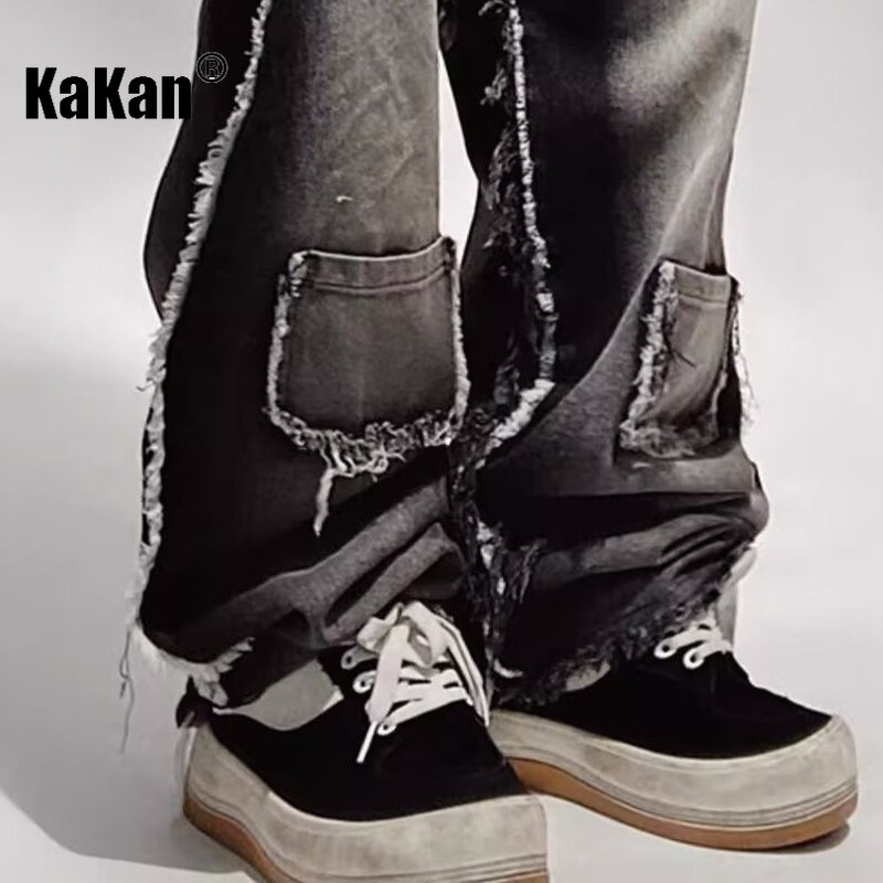 جينز كاكان قديم للرجال ، جينز فضفاض ومستقيم ، الولايات المتحدة الأمريكية ، k27