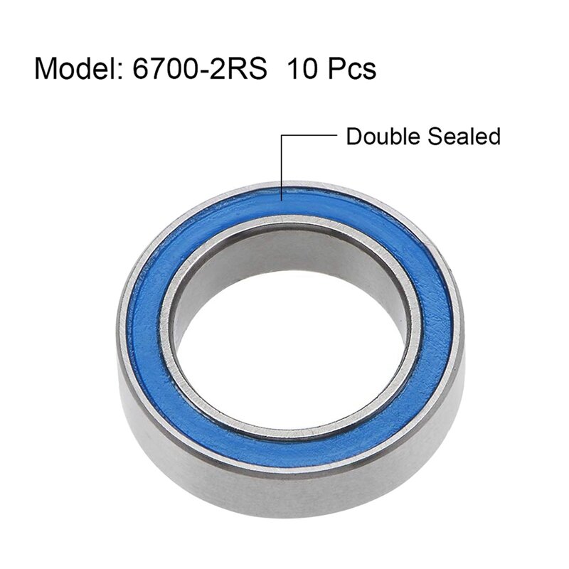 محمل كروي بأخدود عميق أزرق ، ختم مصغر ، جودة عالية ، 6700-2 ، 2 بوصة ، 10 × 15 × 4 ، 80