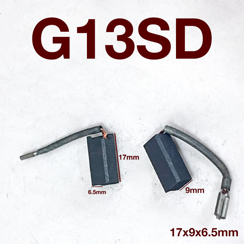 G13SD 125 مللي متر فرشاة الكربون 88 لشركة هيتاشي زاوية طاحونة أدوات كهربائية فرشاة الكربون 17x9x6.5mm