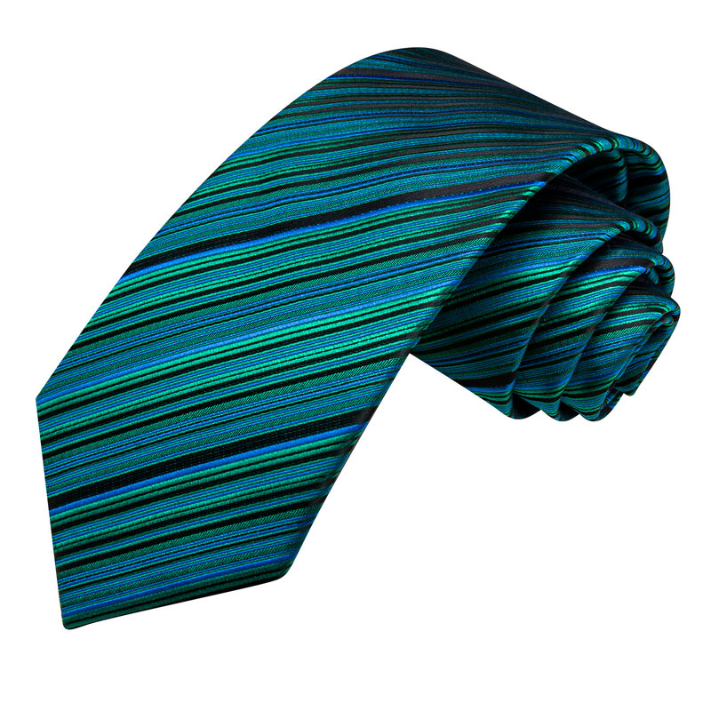 ربطة عنق مرصعة بتصميم مخطط ربطة عنق زرقاء أنيقة للرجال ، علامة تجارية عصرية ، ربطة عنق لحفلات الزفاف ، أزرار أكمام يدوية ، أعمال البيع بالجملة