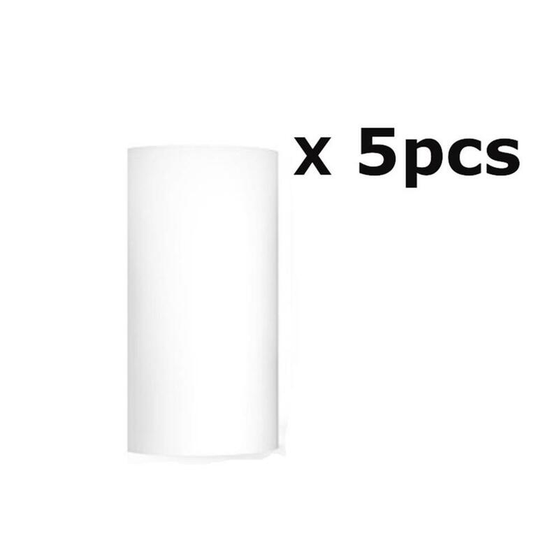 5 لفات للطباعة ملصق ورقة لفة الورق الحراري المباشر مع ذاتية اللصق 57*30 مللي متر ل PeriPage A6 جيب PAPERANG P1/P2
