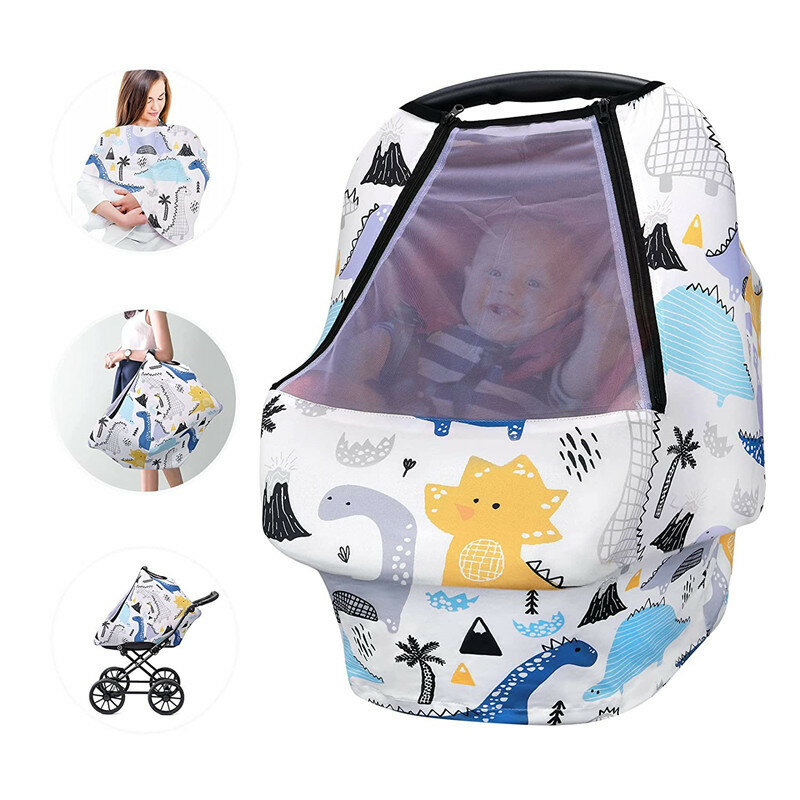 حامل الطفل الاحترار يدفع باليدين غطاء ، غطاء مقعد الطفل ، عربة منشفة التمريض