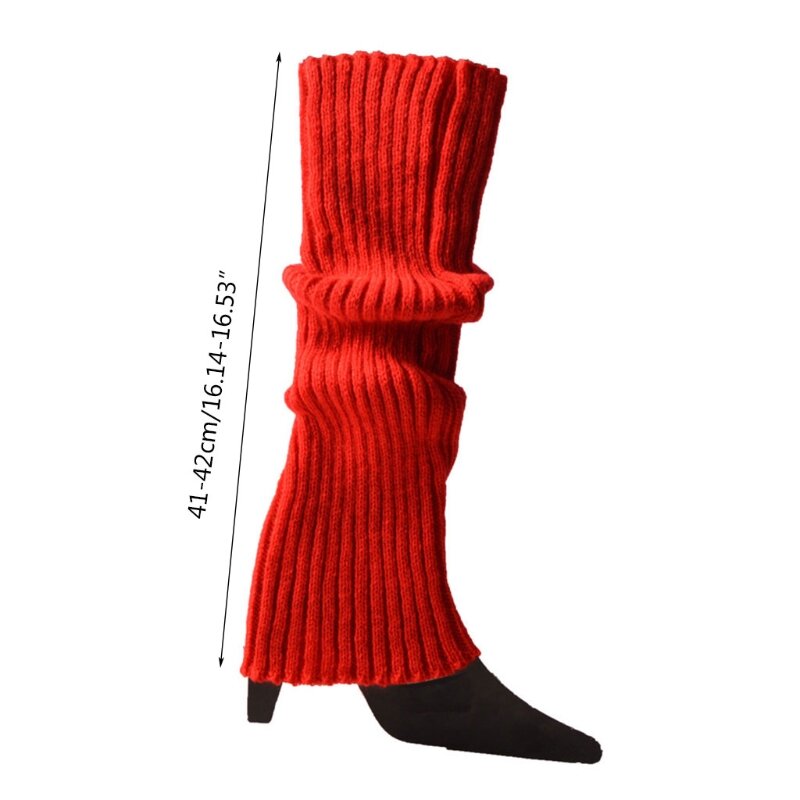 جوارب نسائية دافئة رفيعة على الطراز القوطي الهيب هوب روك لتدفئة الساق مخططة ومضلعة بألوان قوس قزح