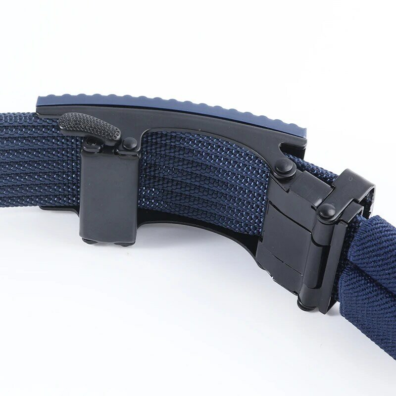 New Canvas Men's Belts Fashion High Quality Nylon Outdoor Breathable Automatic Buckle Belts Casual All-match Luxury Waistband