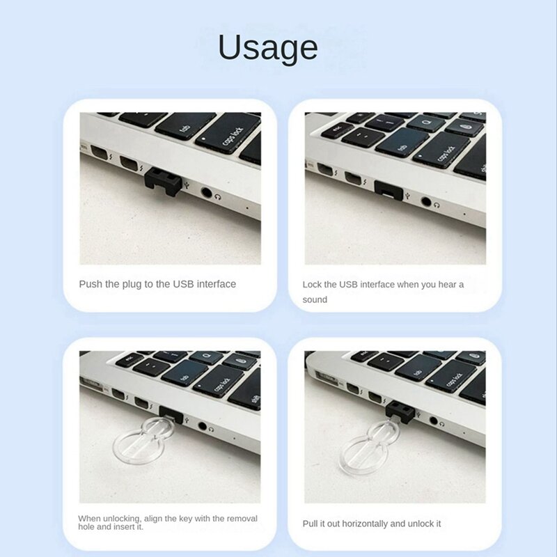 50 قطعة USB الغبار التوصيل شاحن ميناء غطاء غطاء USB الأمن قفل العالمي الغبار حامي الكمبيوتر المحمول دفتر