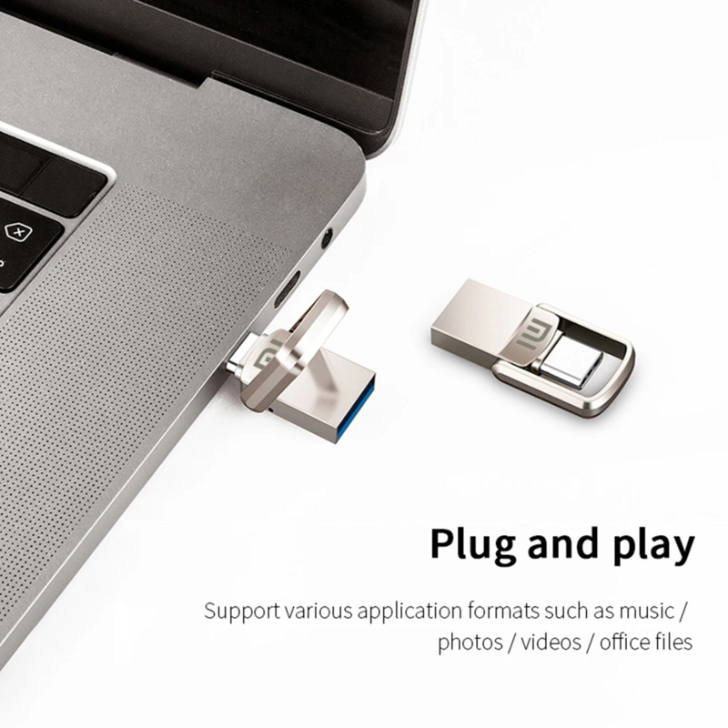 شاومي-يو القرص USB 3.1 Type-C واجهة الذاكرة ، الهاتف المحمول ، الكمبيوتر ، الإرسال المتبادل ، المحمولة ، 1 تيرا بايت ، 2 تيرا بايت ، 256GB ، 128GB ، 512GB