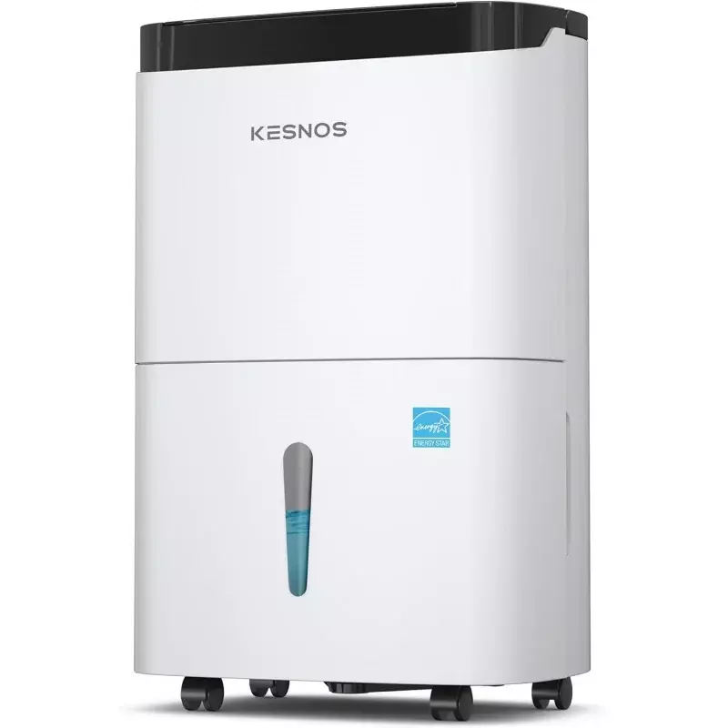 جهاز إزالة الرطوبة المنزلي للطاقة Kesnos للمساحة ، جهاز إزالة الرطوبة من النجوم ، يصل إلى ، ومزيل الرطوبة متر مربع مع خرطوم تصريف ، ومقبض ذاتي الجفاف
