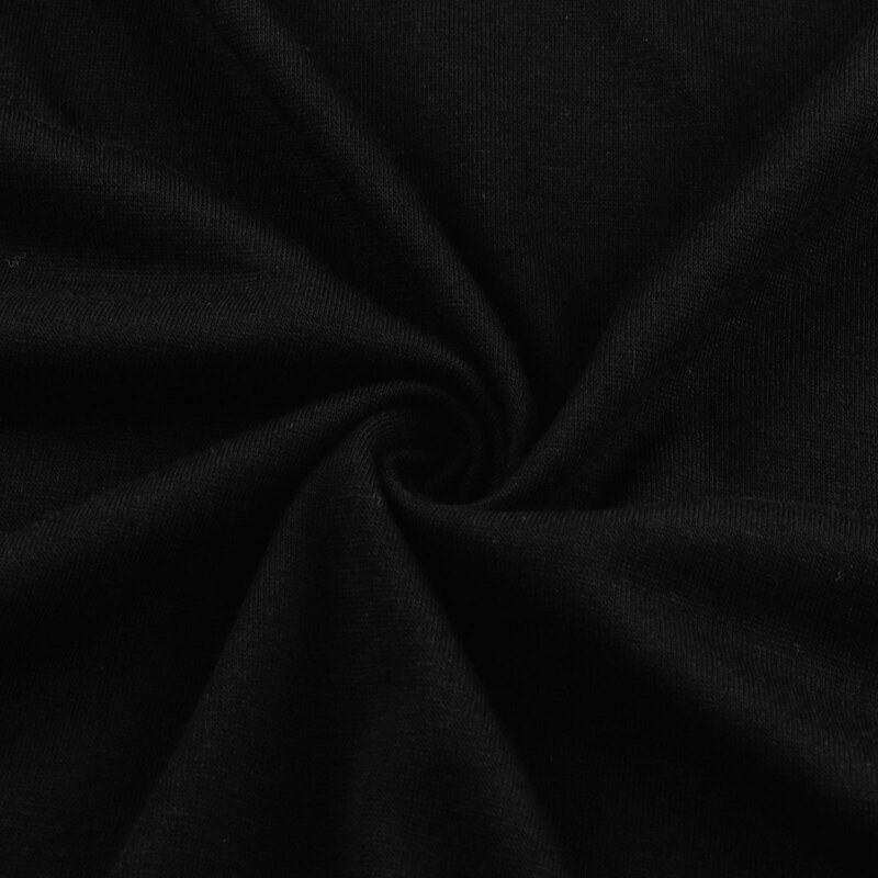 فستان نسائي بأكمام قصيرة ، لون أسود ، كاجوال ، رقبة مستديرة ، سيدة مكتب ، صيف ، جديد ،