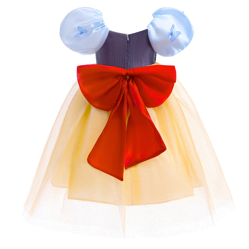 ديزني الأميرة الثلج الأبيض زي للفتيات ، هالوين ، ضوء LED ، فستان حفلة ، ملابس أطفال ، ملابس تأثيري ، 2-10 سنوات