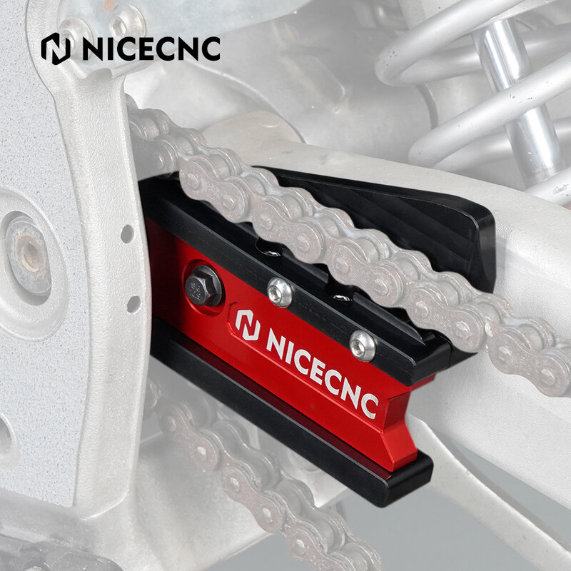 NICECNC ATV Swingarm سوينغ الذراع سلسلة دليل المنزلق مانع تسرب الحرس حامي لياماها YFZ450R YFZ 450R 2009-2022 البليت الألومنيوم