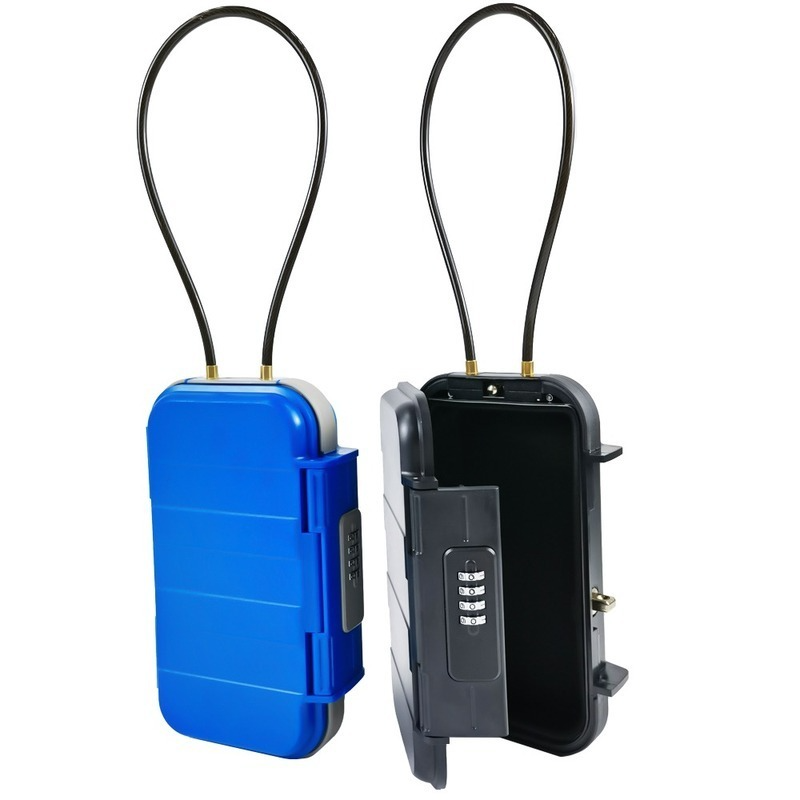 صندوق صغير يمكن قفل لسلامة السفر مقاوم للماء صندوق تجفيف الحماية مع إبزيم من الصلب علبة مفاتيح آمنة آمنة