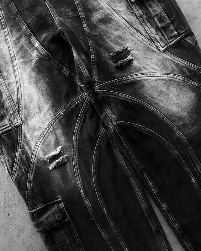 جينز فضفاض ممزق بنطلون قوطي للرجال ، جينز روك أسود عتيق ، بنطال كارجو متعدد الجيوب ، خصر منخفض ، ملابس الشارع الشهير الترفيهية ، جديد ، Y2K ،