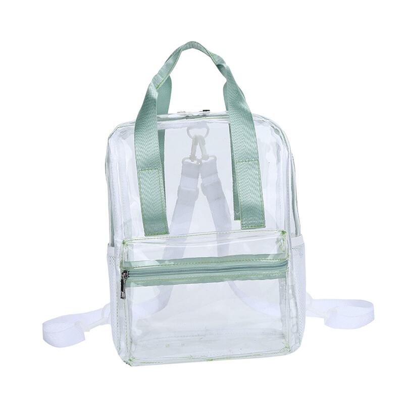 حقيبة ظهر بلاستيكية شفافة ، حقيبة مدرسية لمكان العمل ، حفلة موسيقية للسباحة