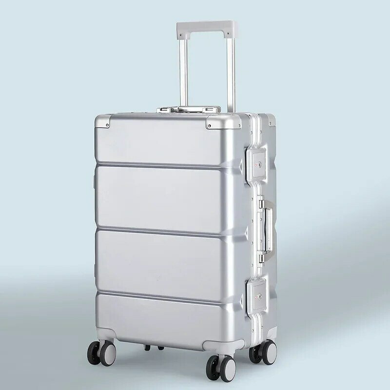 حقيبة جلدية للأمتعة بسعة كبيرة ، حقيبة داخلية عالمية للعجلات ، حقيبة تروللي ، 28 بوصة ، 001