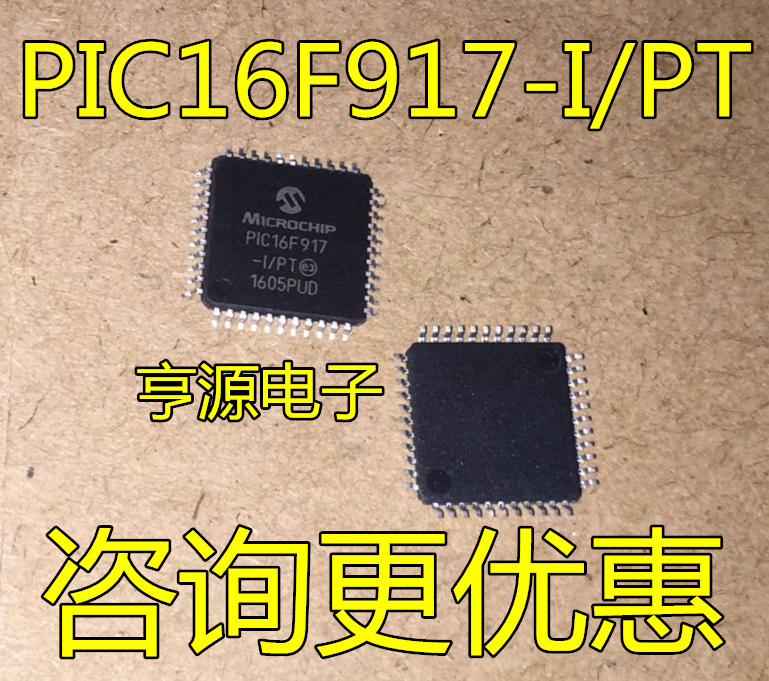 5 قطعة الأصلي الجديد PIC16F917-I/PT PIC16F917 8 بت رقاقة متحكم QFP44
